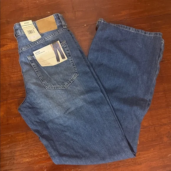 Aeropostale Relaxed Fit Dark Blue Jeans - Picture 1 of 13